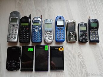 Sada mobilů značek Philips, Motorola, Sagem, BlackBerry, Son