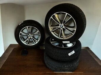 Originální alu kola BMW 5x112 + zimní 225/55r17