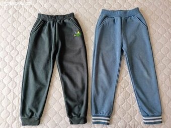 2x podzimní tepláky, 122/128 - 1