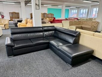 Sedací souprava rohová - kůže - 1