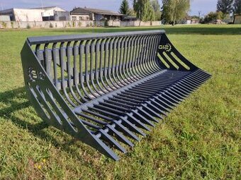 Lopata pro sběr kamene z pole, prosev suti, zeminy apod.