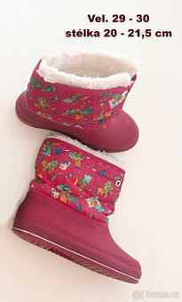 Dětské sněhule/galoše, vel. 29 - 30