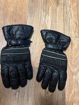 Zateplene moto kožené rukavice