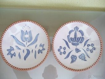 Talíř nástěnný, dekorativní, 2x