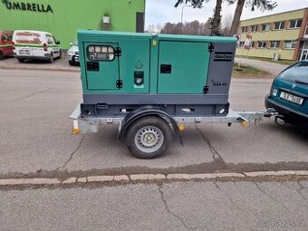 Atlas Copco QAS40 40kVA, dieselovy jednonápravový generátor,