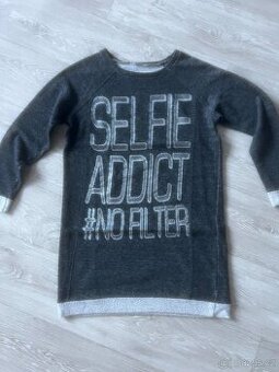 Mikina dlouhá / Mikinošaty vel.158-164