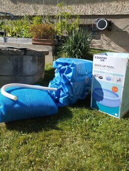 Bazén s nafukovacím lemem+bublinková fólie