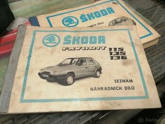 Škoda Favorit SEZNAM NÁHRADNÍCH DÍLŮ