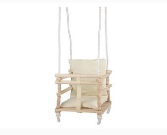 Dětská dřevěná houpačka