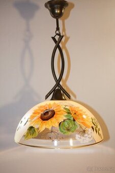 Malovaný lustr Slunečnice Ø30