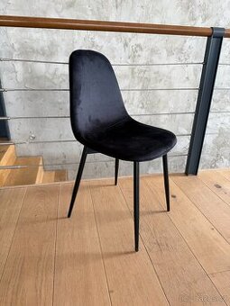 Jídelní židle - černý samet