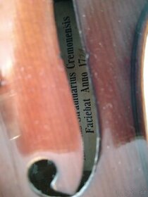 prodám starožitné housle Stradivaris 1721