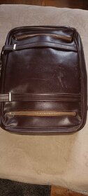 Kožený retro kufr