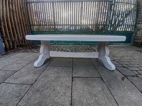 masivní dubový rustikální konferenční stolek