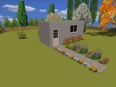 Zahradní domek 5,50 x 2,70 x 2,5 - včetně složení