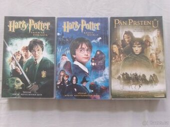 Obrázek k inzerátu: VHS Harry Potter + Pán prstenů.