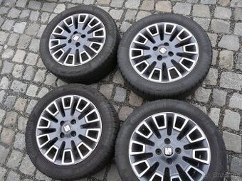 ALU KOLA + LETNÍ PNEU 185/55R15 SEAT VW ŠKODA
