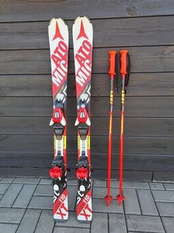 Dětské lyže Atomic (110cm) + hole Leki (90cm)