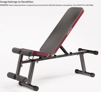 Použitá posilovací lavice Decathlon