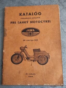 Katalog náhradních dílů Jawa 555
