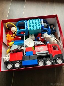 LEGO DUPLO - hasičské, policejní auto, motorka, postavičky