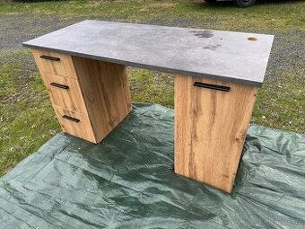 Stůl psací se šuplíku a skříňkou 138x60x76