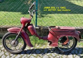 JAWA PIONÝR 555, r.v. 1962, bez TP a SPZ