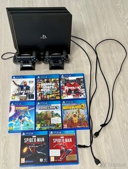 Playststion 4 PS4 Pro, 2x Dualshock, 1TB