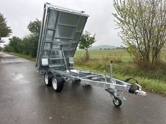 Elektricky sklopný přívěsný vozík 258x143cm 2700kg - DOPRAVA