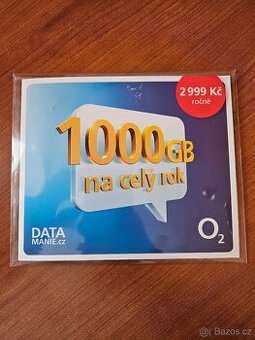 Datová SIM 1200.GB,rok.PRODÁM.