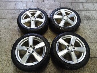 ALU Dezent 5x112 R18 + 235/45 R18 Zánovní zimní Barum