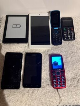 MIX – 7 zařízení (telefony, tablet, čtečka knih) – na díly /