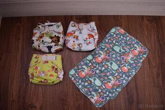 Set 3 kalhotkové a 3 vícevrstvé pleny Katyv baby