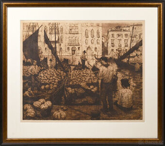 František Tavík Šimon - Trh s melouny