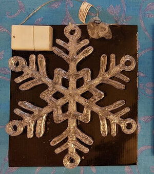 Vánoční osvětlení na okno - Sněhová vločka