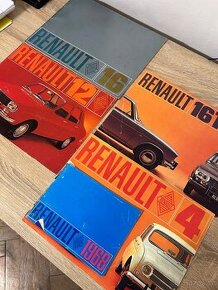 Brožury renault 4 , 12 , 16 , 16ts.