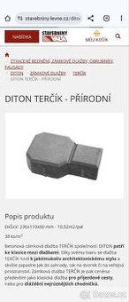 Zámková dlažba terčík