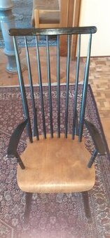 Finské dřevěné houpací křeslo
