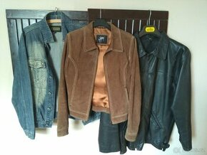 Kožené bundy,jeans bunda /2400,-