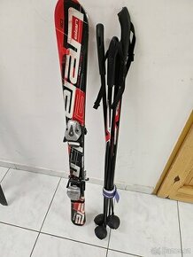 set lyže +boty+hulky+helma