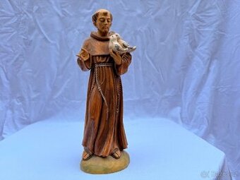 Svatý František z Assisi socha masivní vinyl