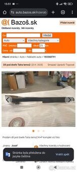 Díl pod dveře Tatra terno