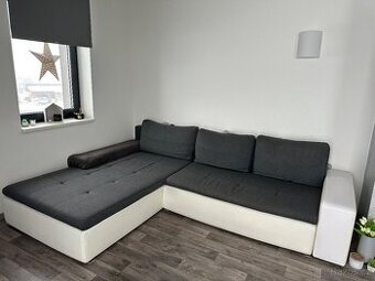 Rohová rozkládací sedací souprava - 1