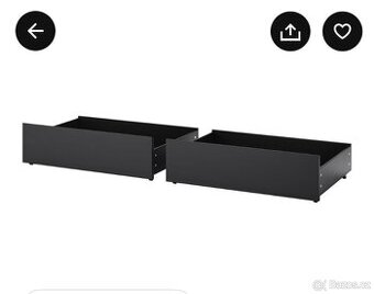 Šuplíky pod postel 2x Malm