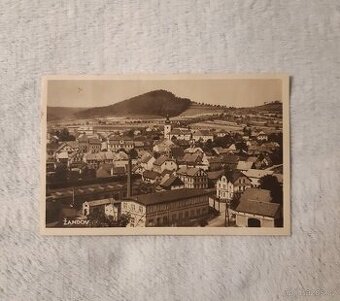 pohlednice Žandov u České Lípy - celkový pohled