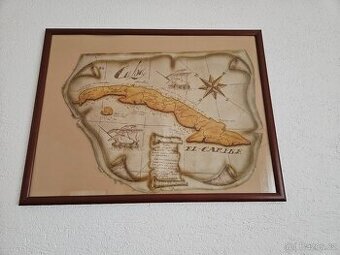 Obraz mapa Kuby