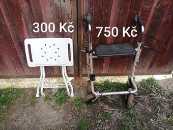 Prodám chodítko pro seniora, sedačku do koupelny atd.