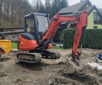mini bagr Kubota KX61-3,rok 2015,3x lopata, 422 000Kč + DPH