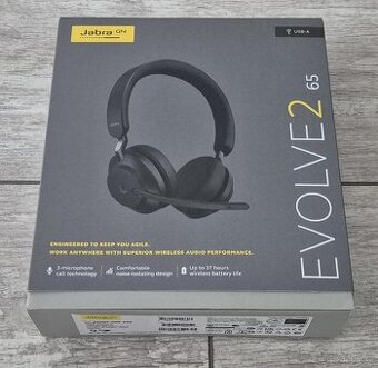 Jabra Evolve2 65 MS Stereo USB-A Black (nová / nepoužitá)