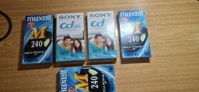 Videokazety VHS 240 maxell sony